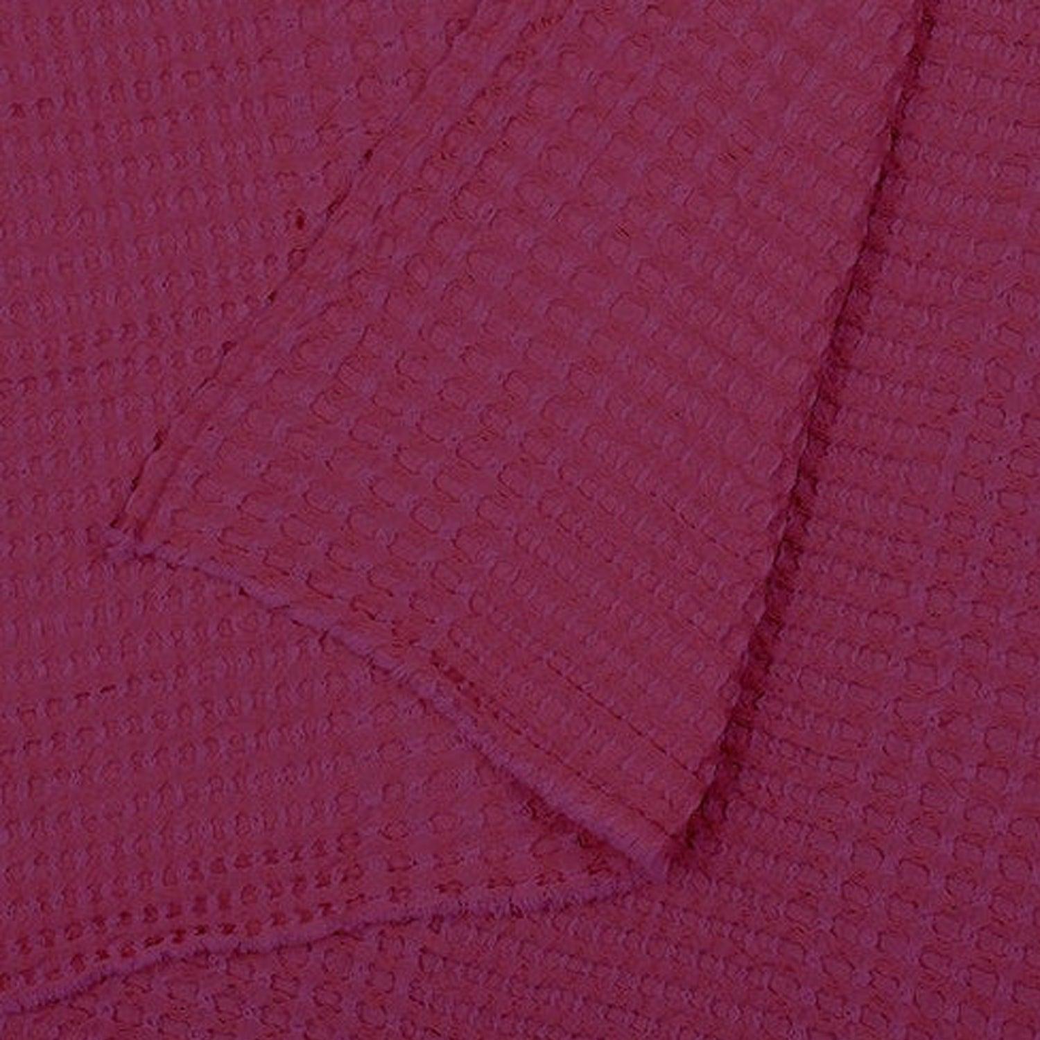 Pure Linen - Waffle Weave Throw Blanket - PRHOMZ