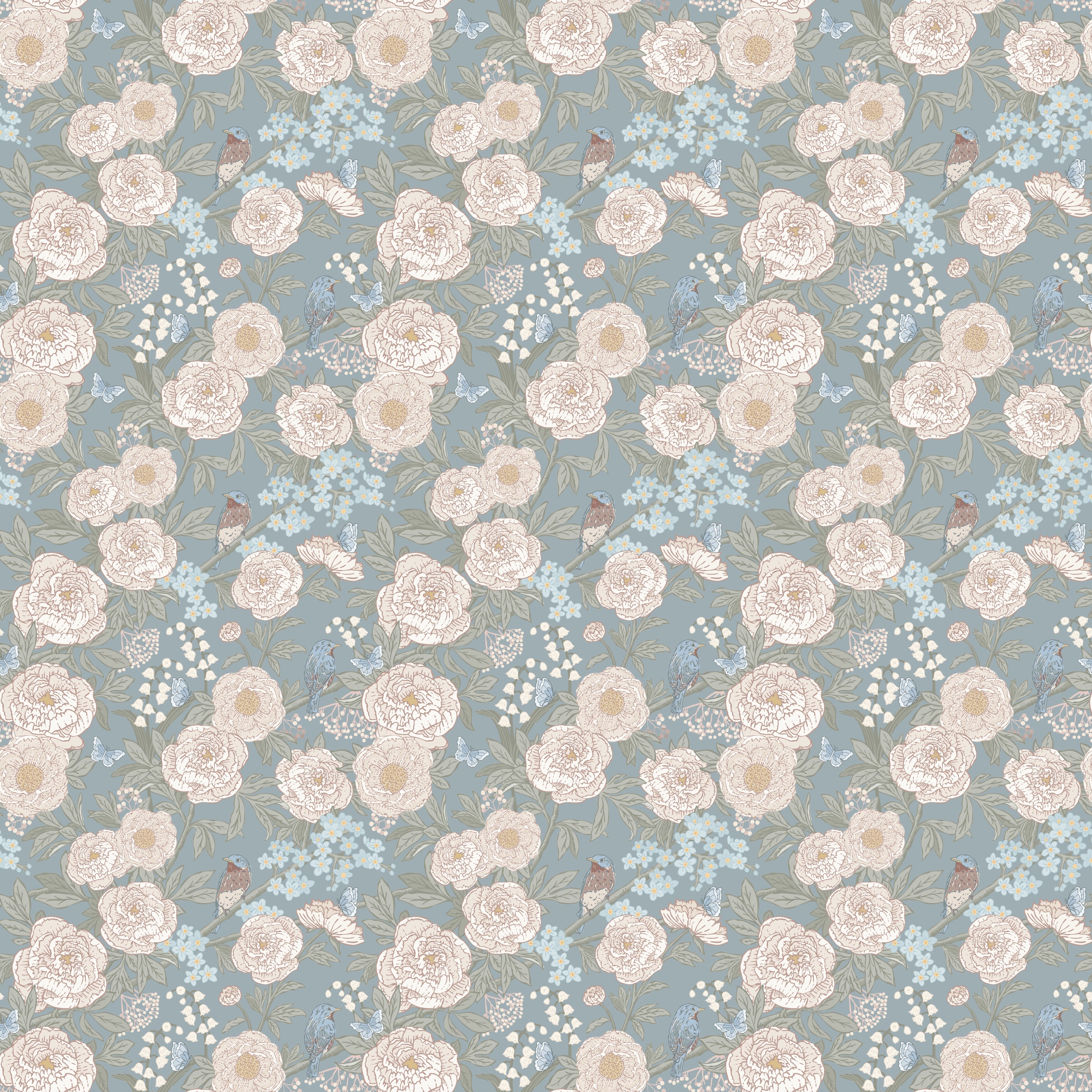 Bertie Wallpaper by Katie Lyn Designs