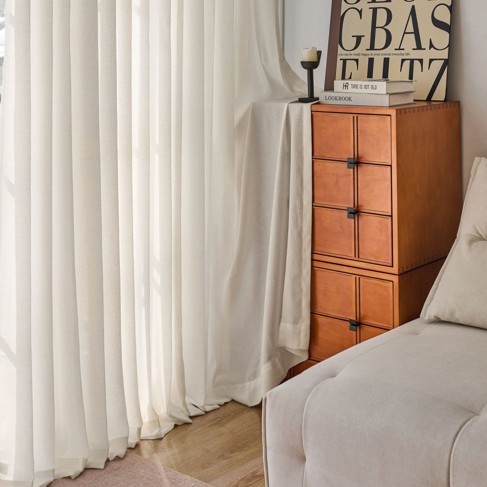 Bianca Soft Wool Custom Sheer Curtains