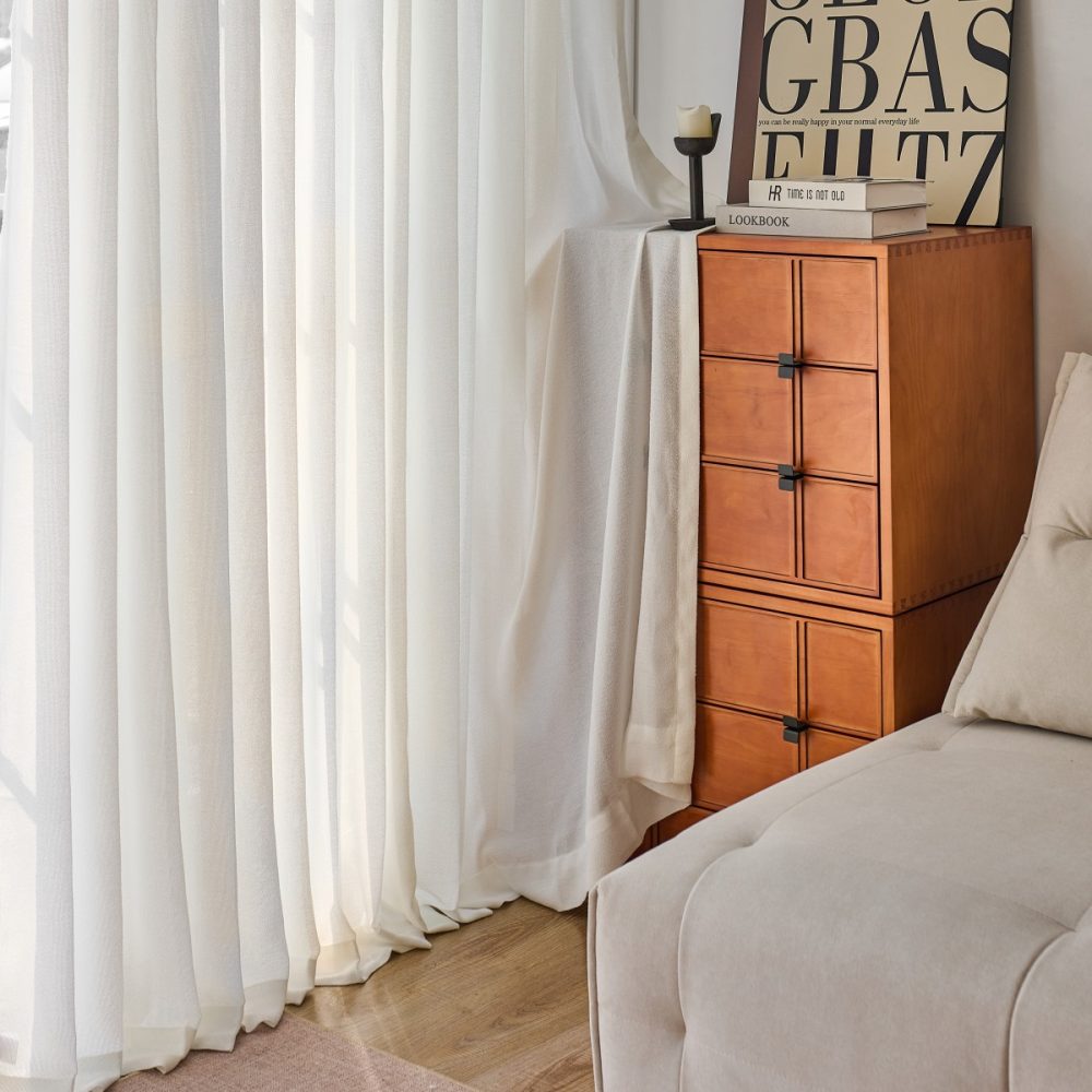 Bianca Soft Wool Custom Sheer Curtains