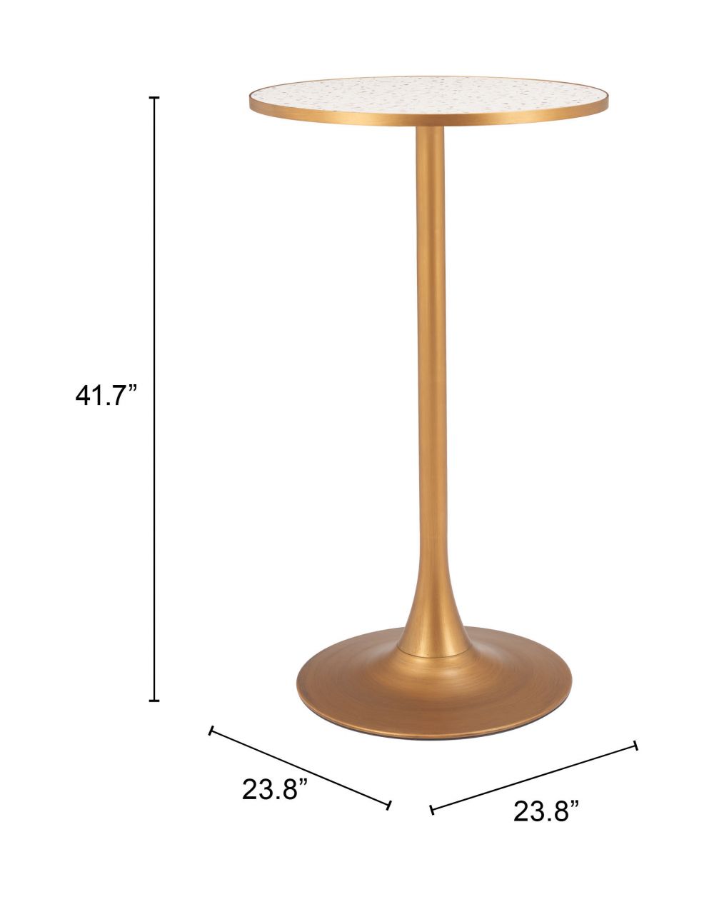 Bite Steel base Round Bar Table