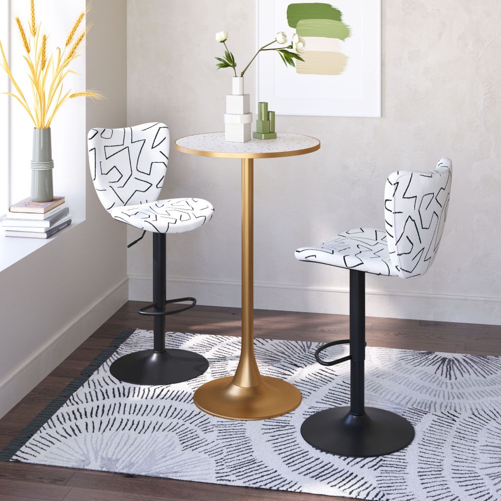 Bite Steel base Round Bar Table