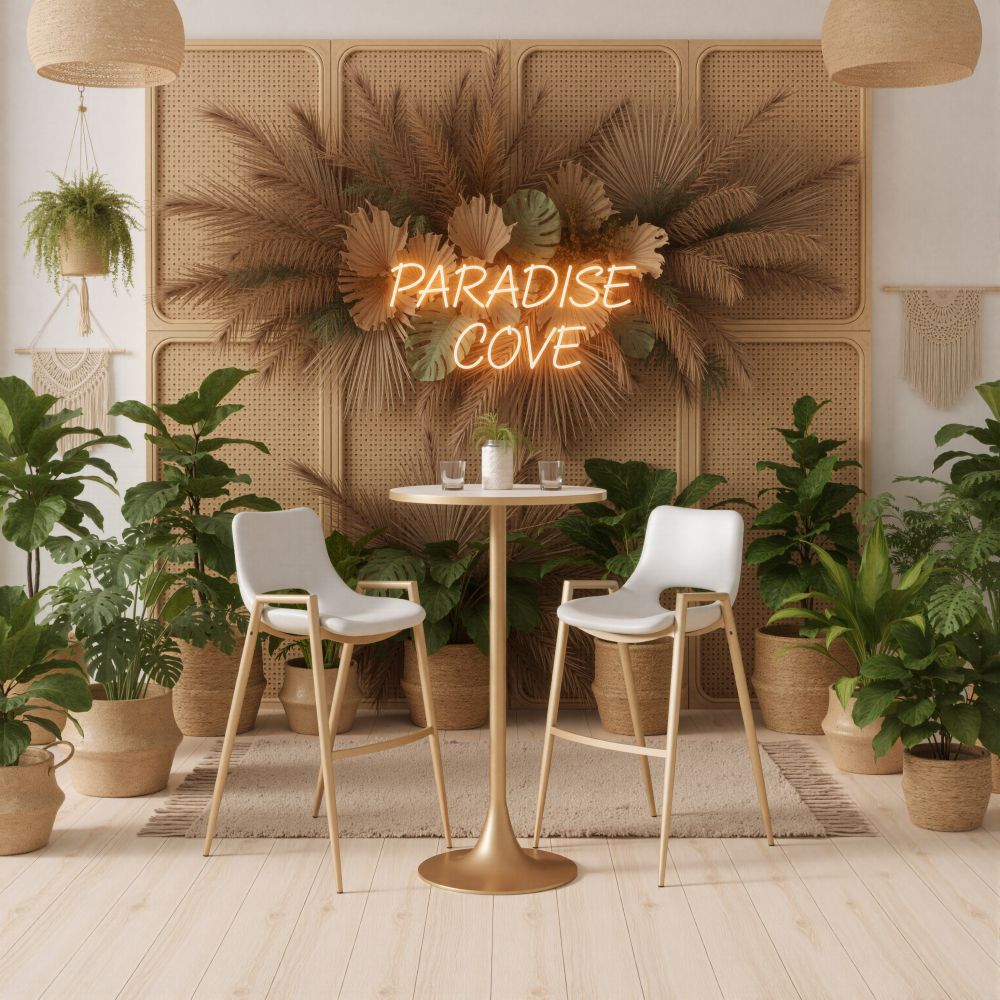 Bite Steel base Round Bar Table