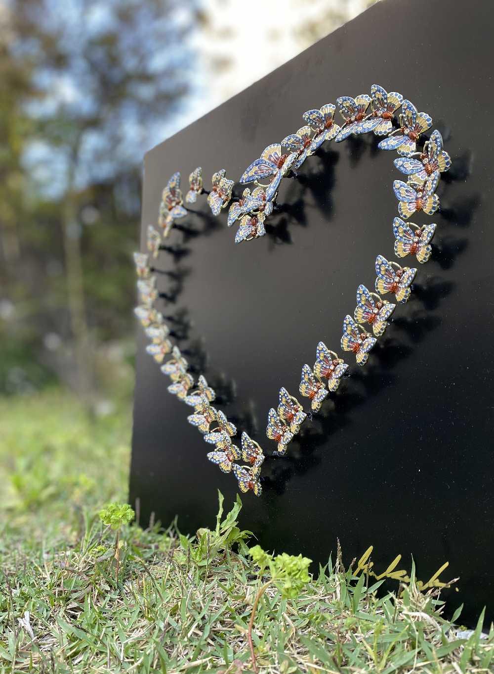 Heart of Love and Life Wall Art Black - PRHOMZ