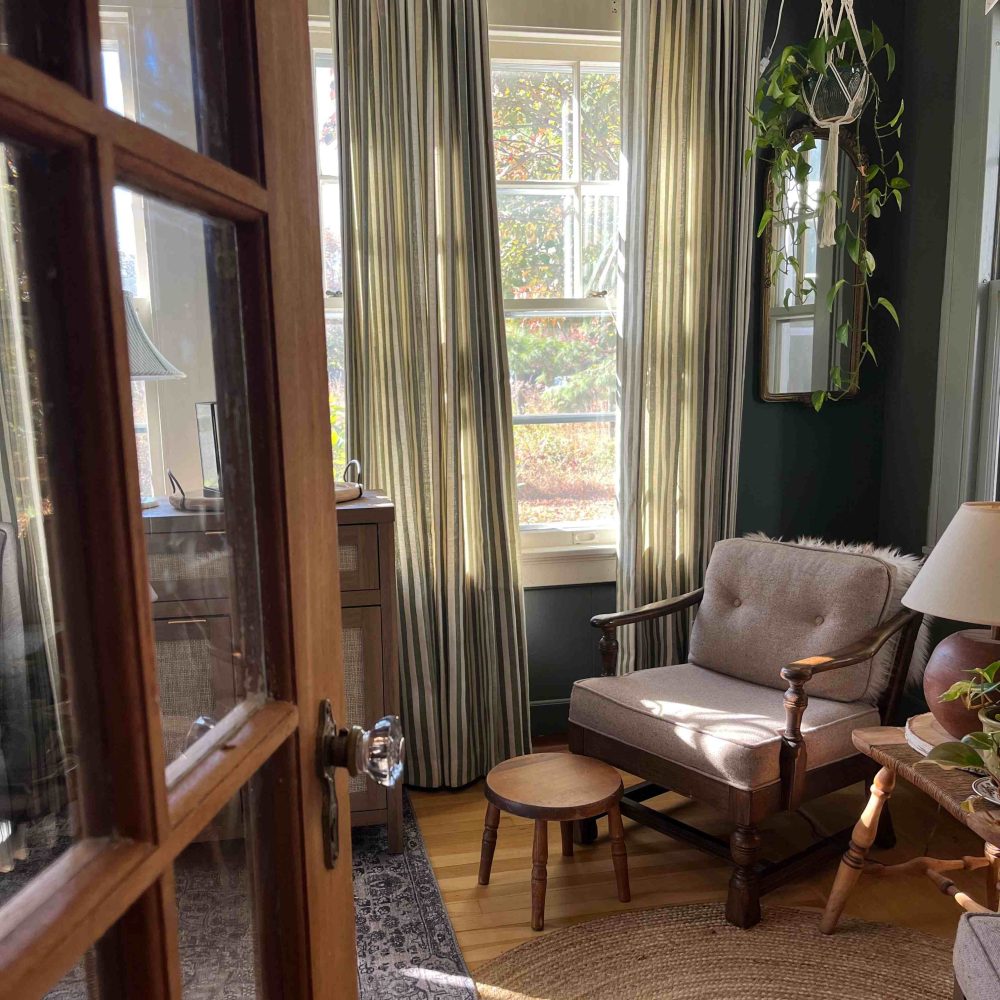 Blake Scandinavian Vertical Stripe Linen Curtains