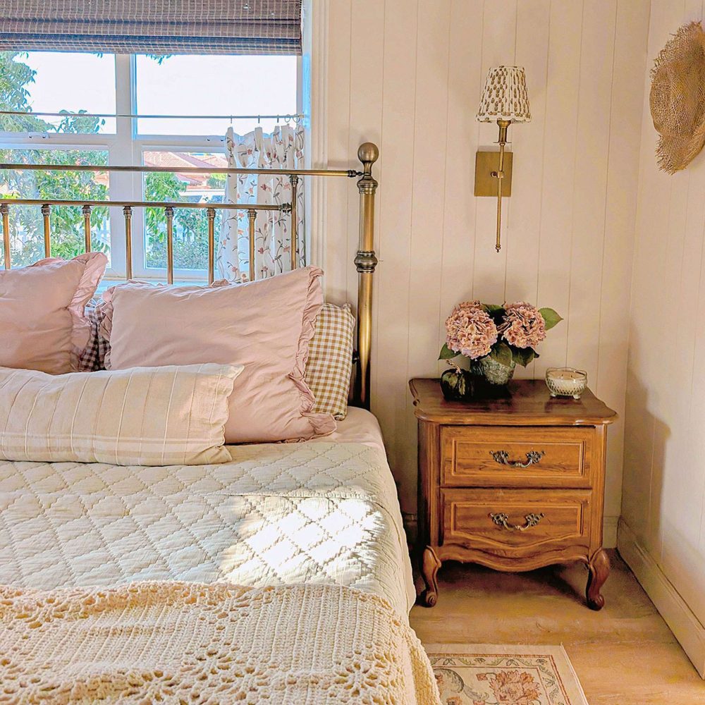 Bloom Embroidery Floral Cafe Curtains