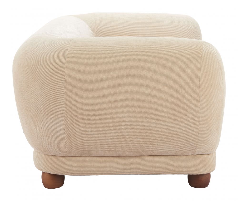 Boet Cream Fabric Loveseat