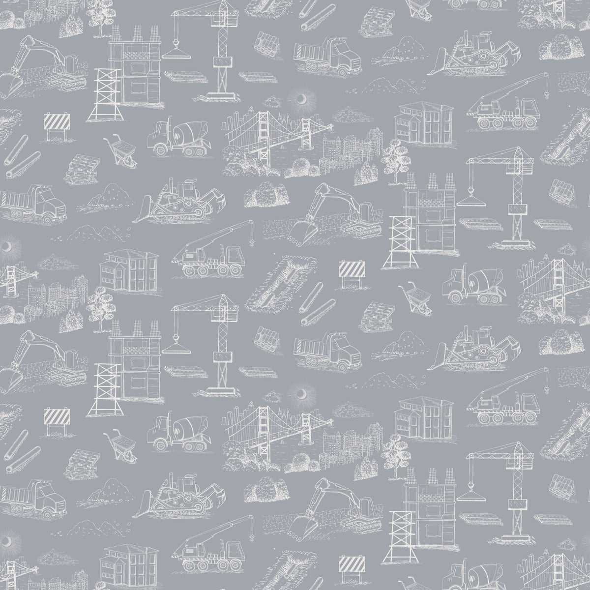 Boston Wallpaper by The Bright Leaf Design