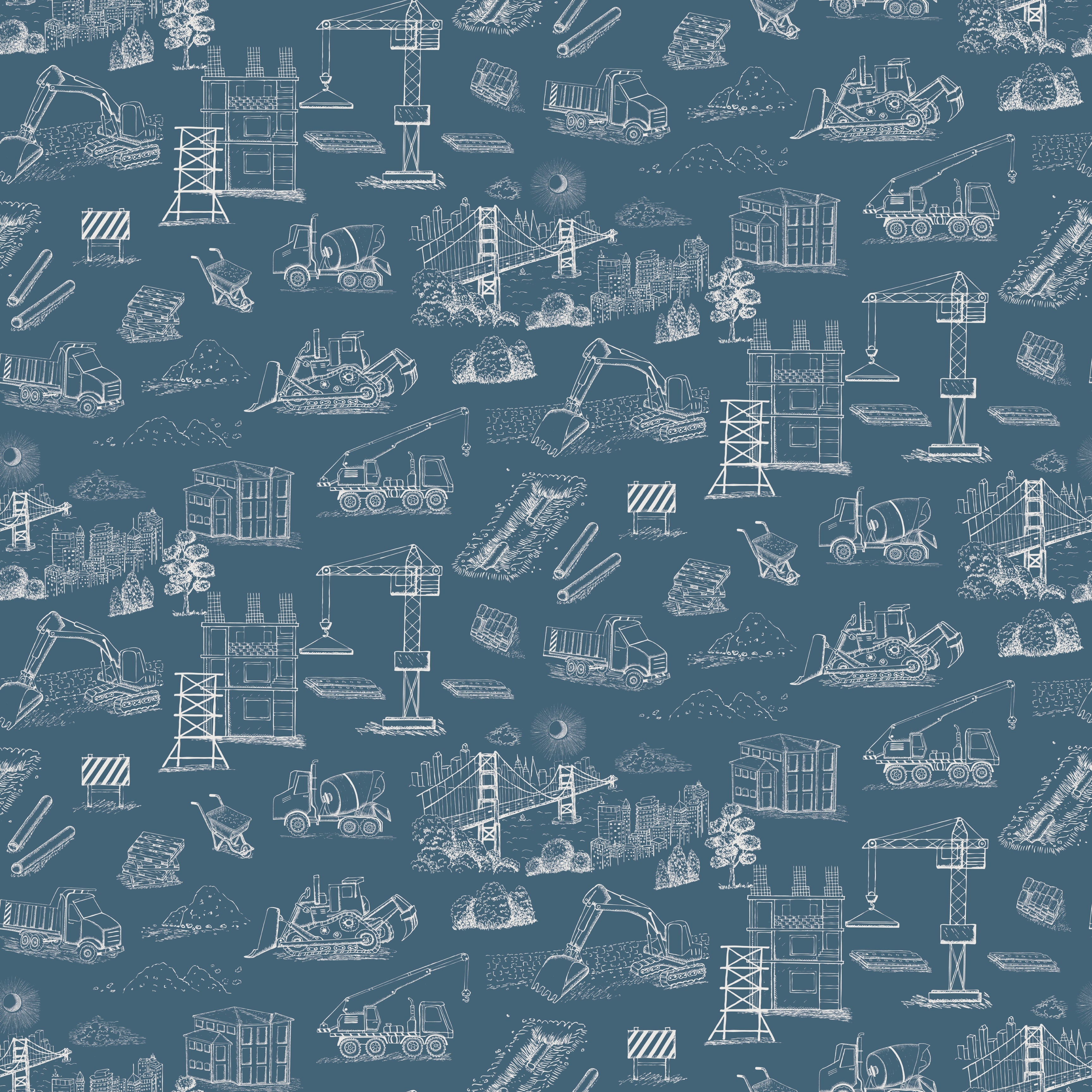 Boston Wallpaper by The Bright Leaf Design