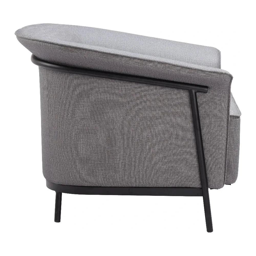 Burry Slate Gray Accent Arm Chair
