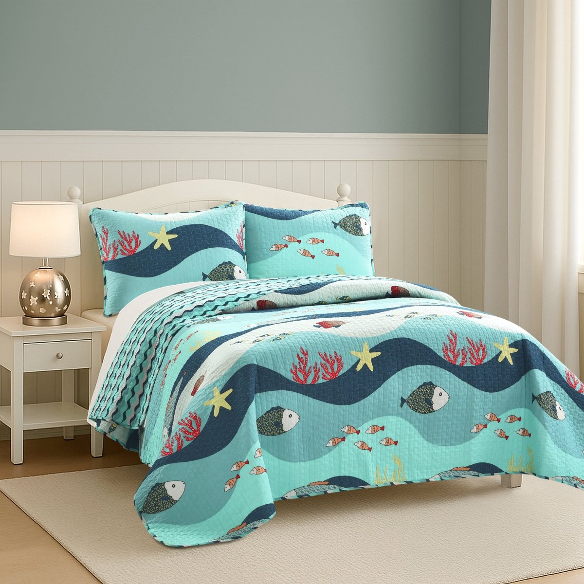 Sea Life Quilt Set