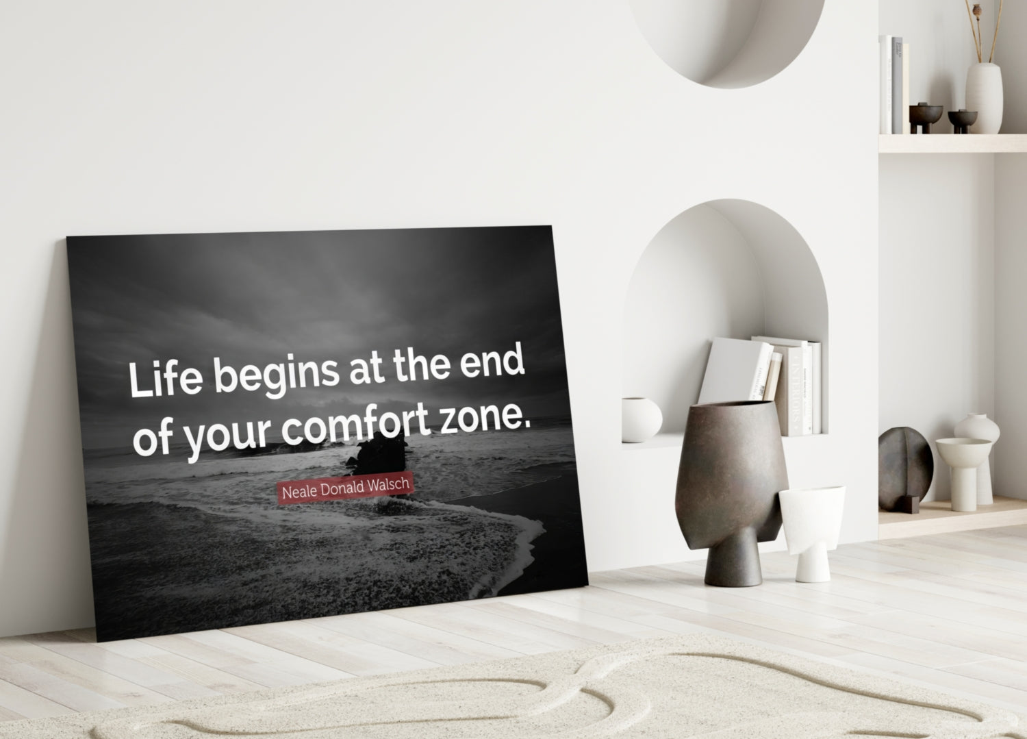 Where the Life Begins? Glass Wall Art