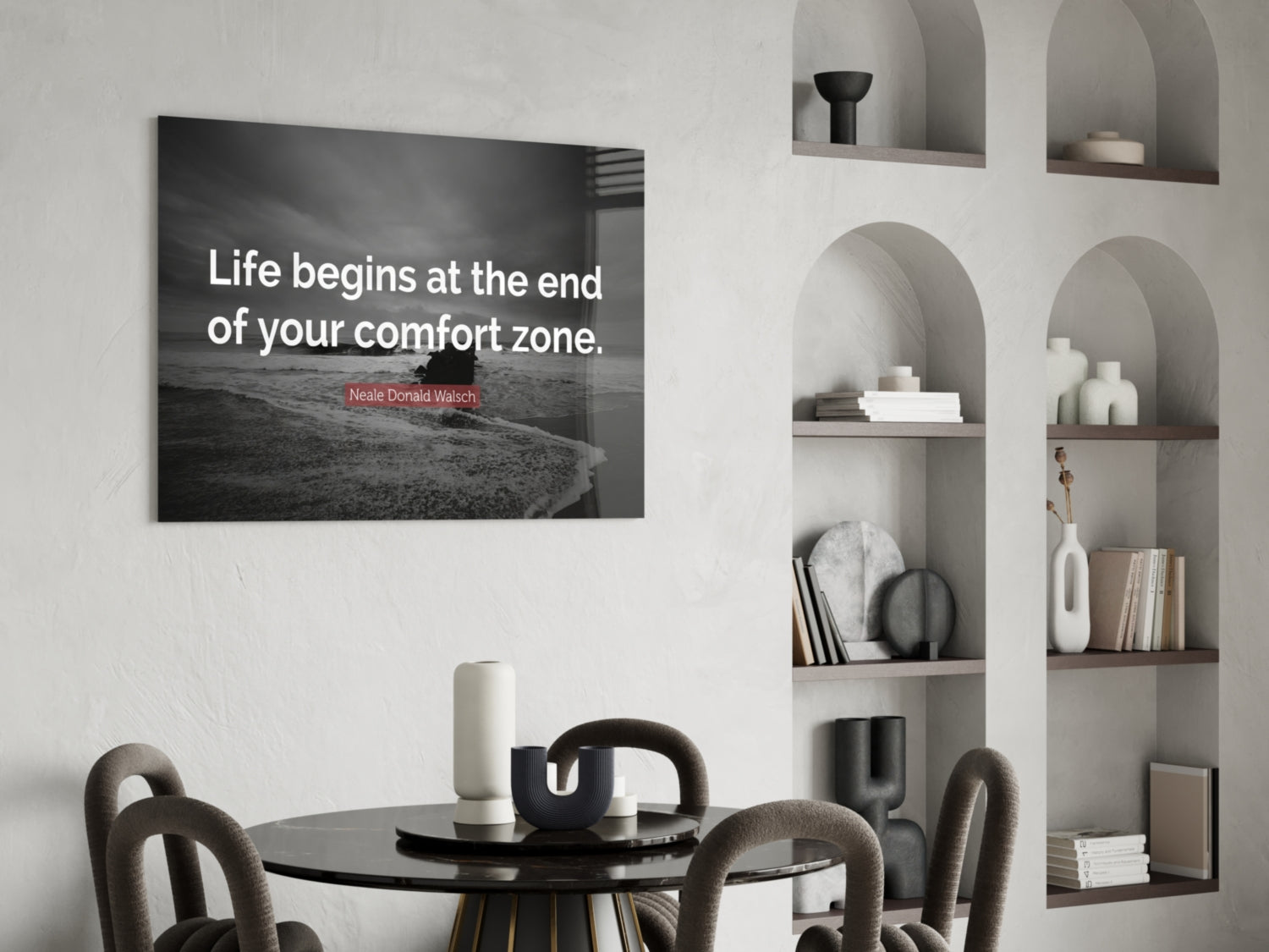 Where the Life Begins? Glass Wall Art