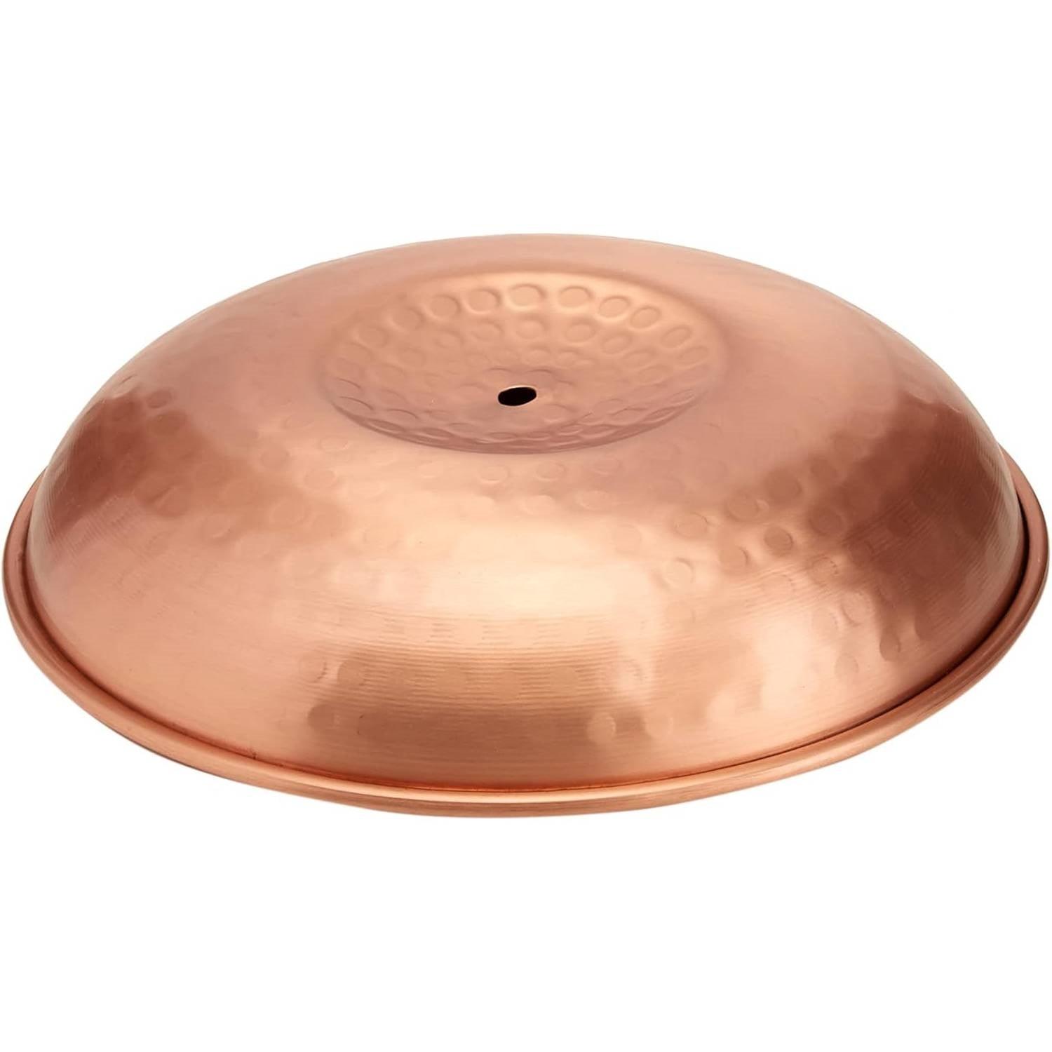 Premium Hand Hammered Copper Rain Chain Basin - 11-inch Diameter - PRHOMZ