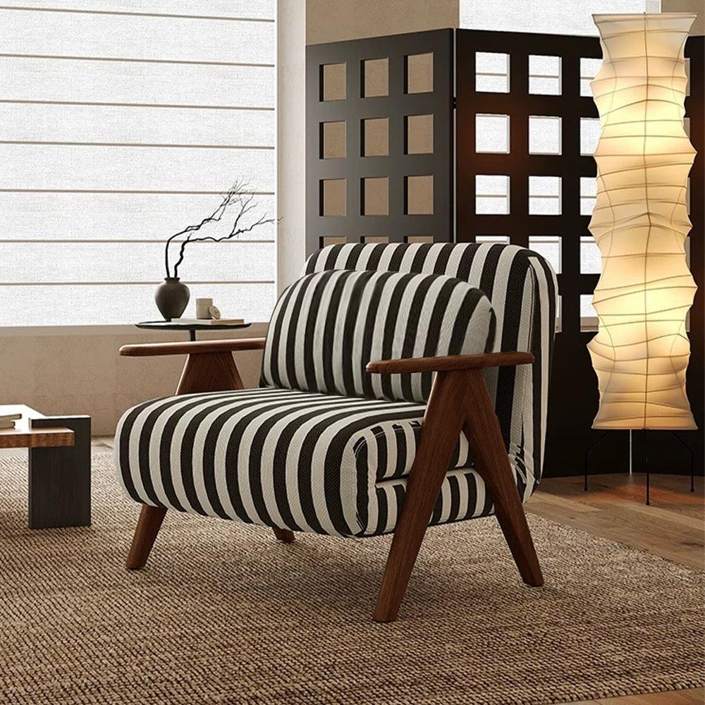 Solid Wood Lounge Chair Sleeper Sofa Bed - PRHOMZ