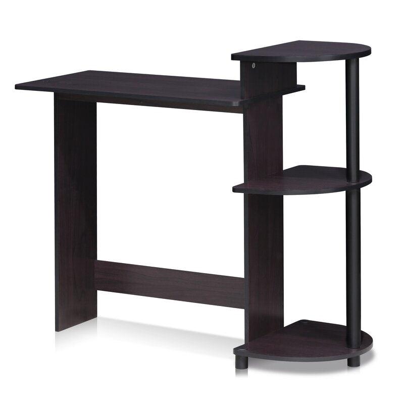 Contemporary Home Office Computer Desk in Black Finish - PRHOMZ
