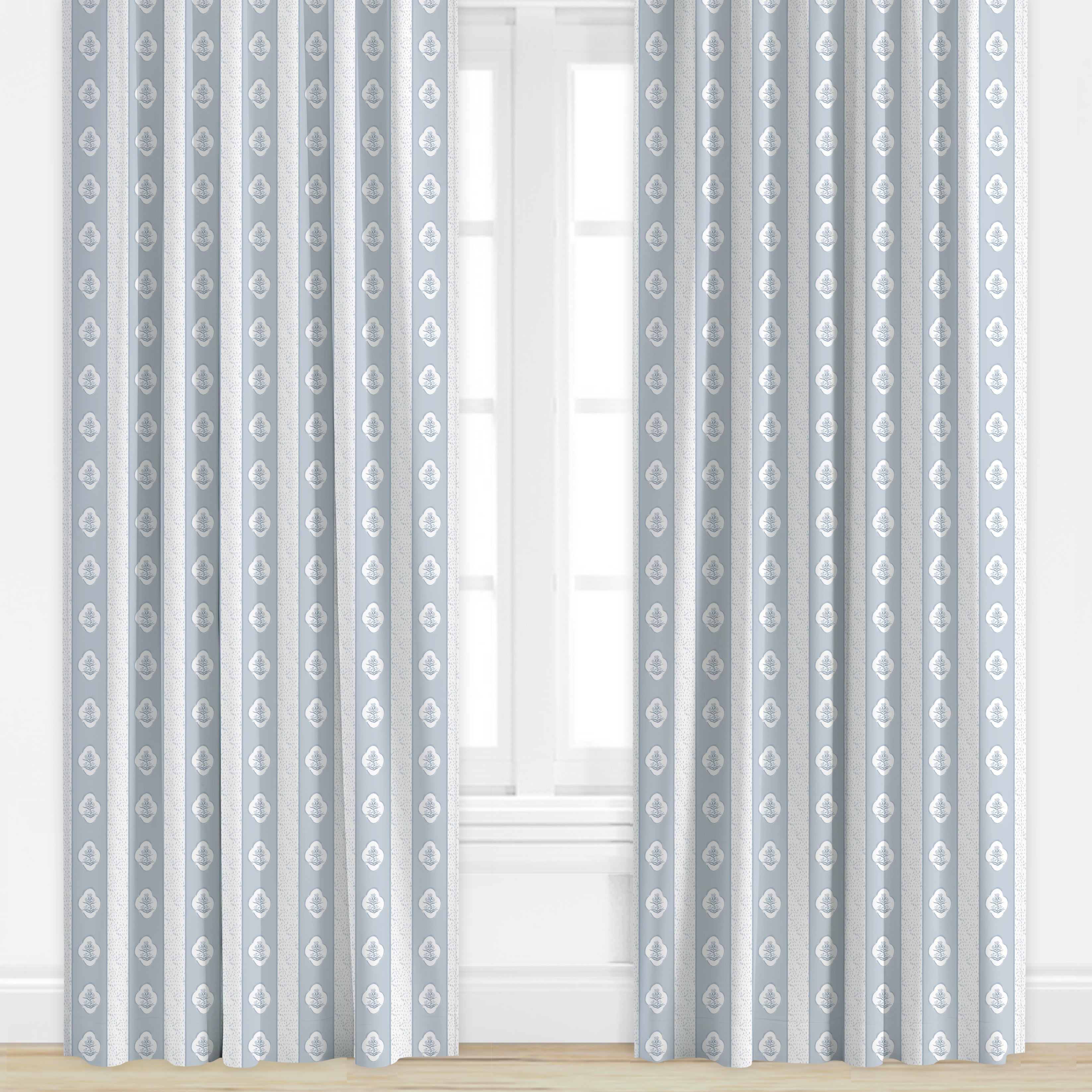 Darcy in French Blue Drapery Panel