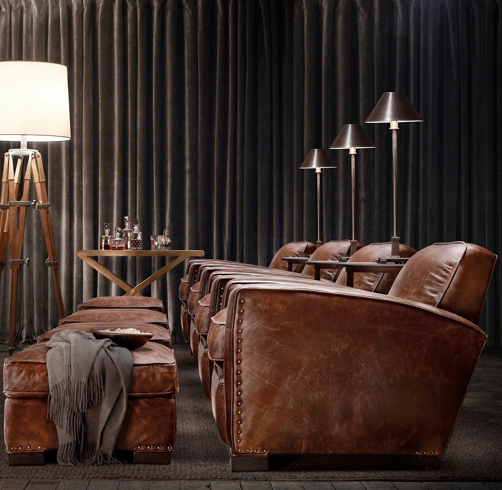 Triple Pinch Pleat Velvet Curtains | 100% Cotton | Blackout Lining Option | Standard & Custom Sizing-4