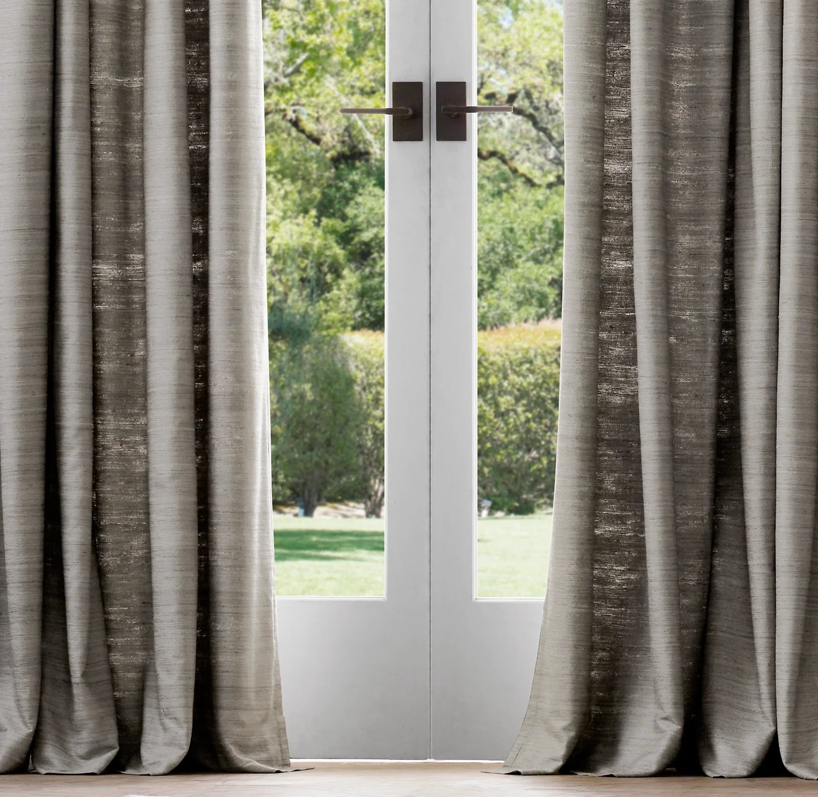 Luxury 100% Raw Silk Curtains | Euro/Pinch Pleat | Blackout & Light Filtering Options | Made to Measure-1