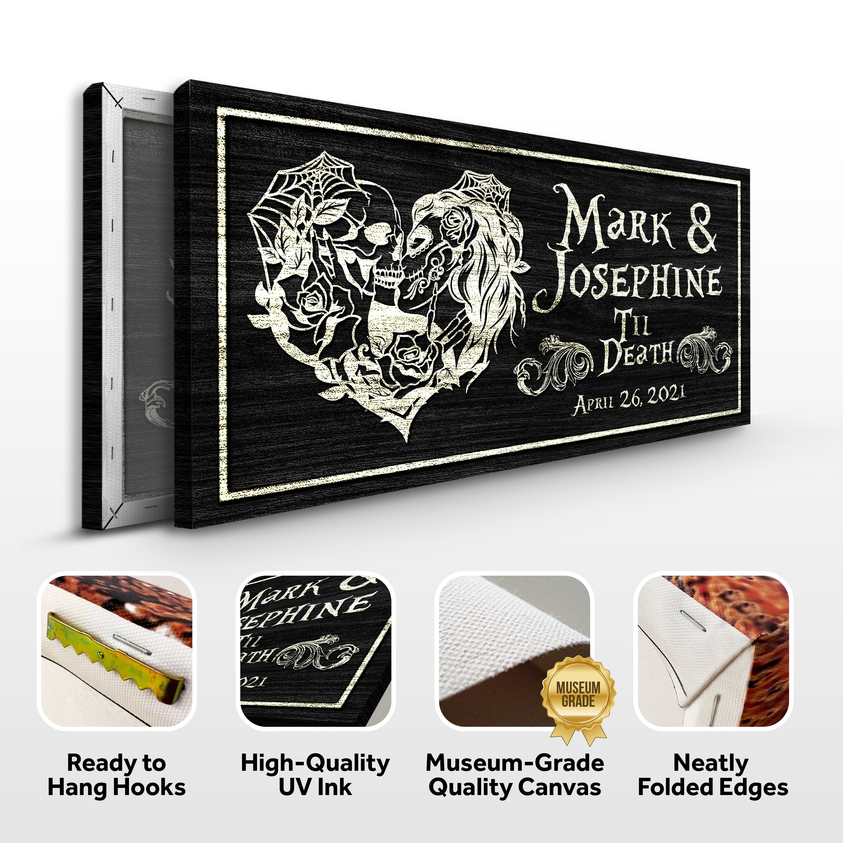 Till Death Do Us Part Skeleton Couple Sign