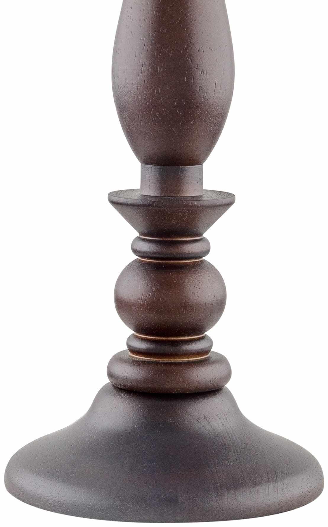 Utsunomiya Dark Brown Wood Table Lamp - PRHOMZ