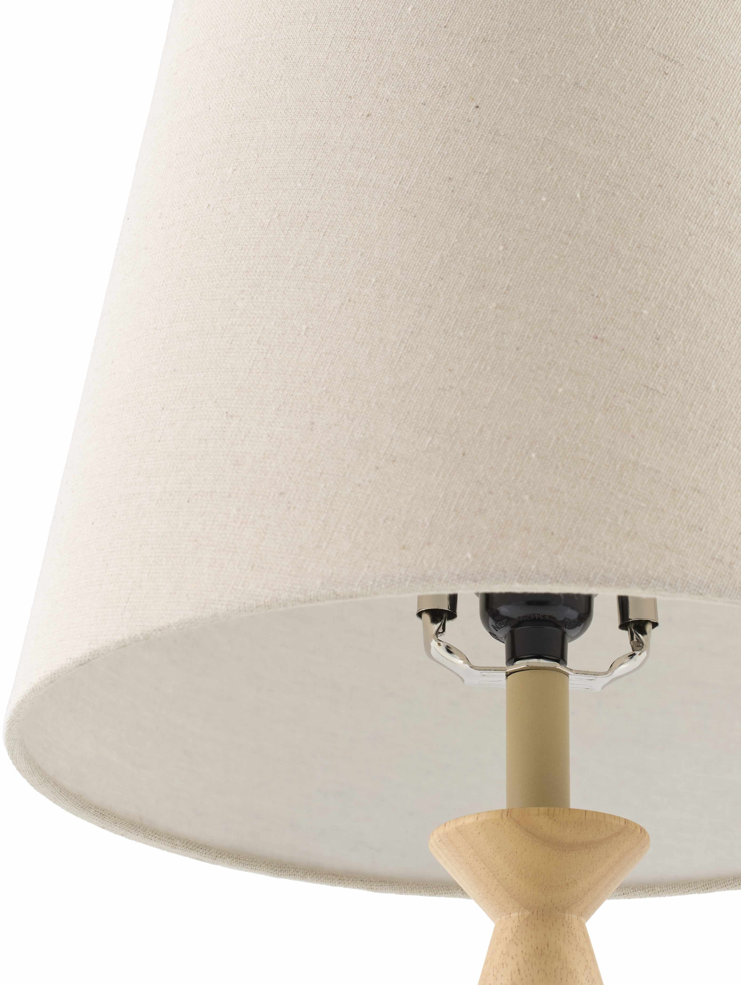 Utsunomiya Cream Wood Table Lamp-2