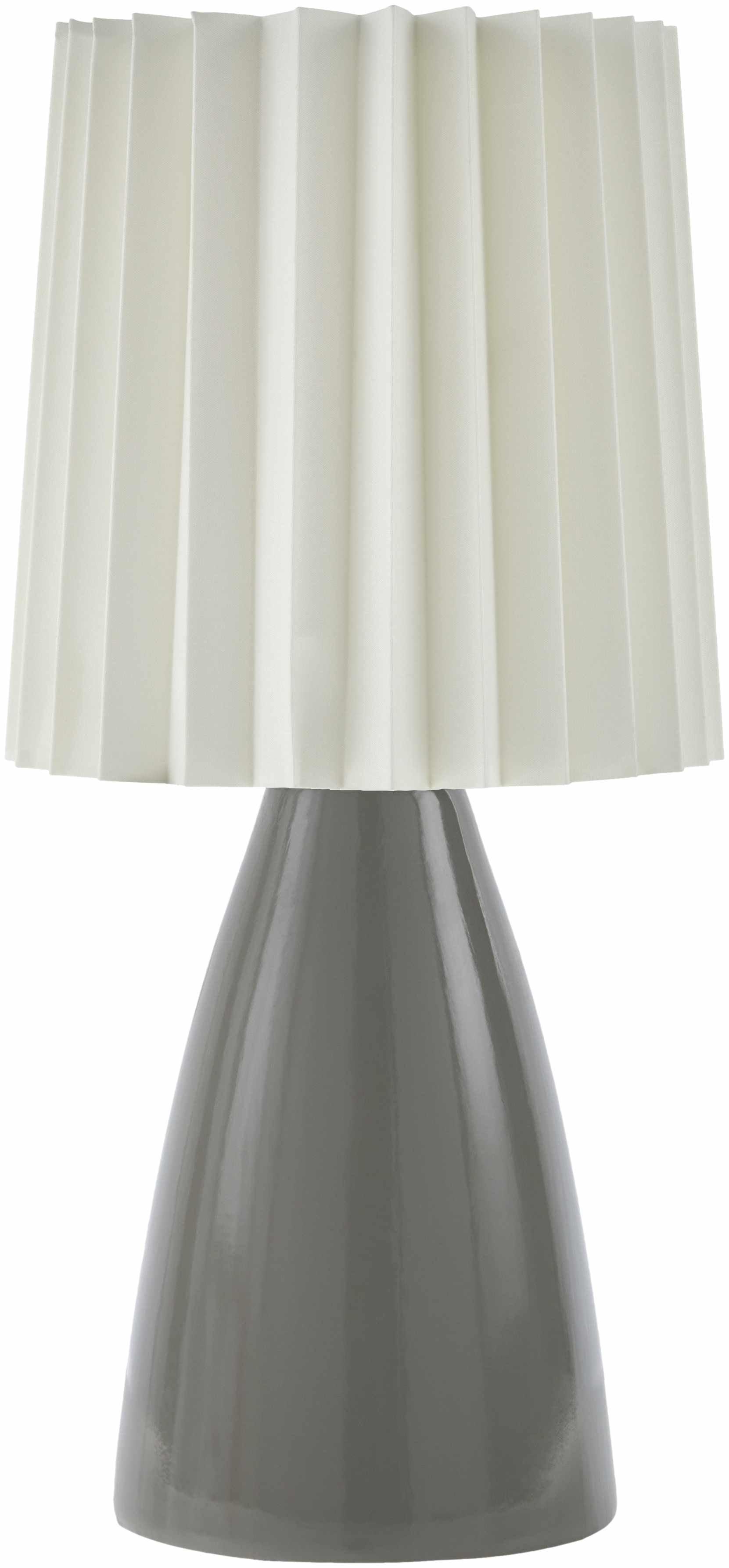 Cocconato Gray and White Ceramic Table Lamp - PRHOMZ