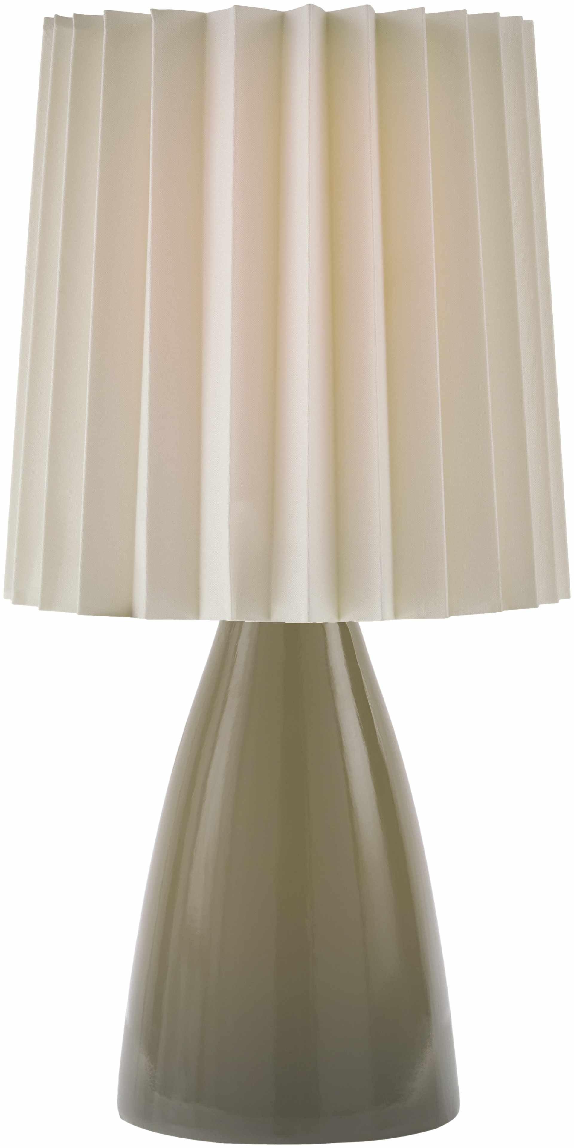 Cocconato Gray and White Ceramic Table Lamp - PRHOMZ