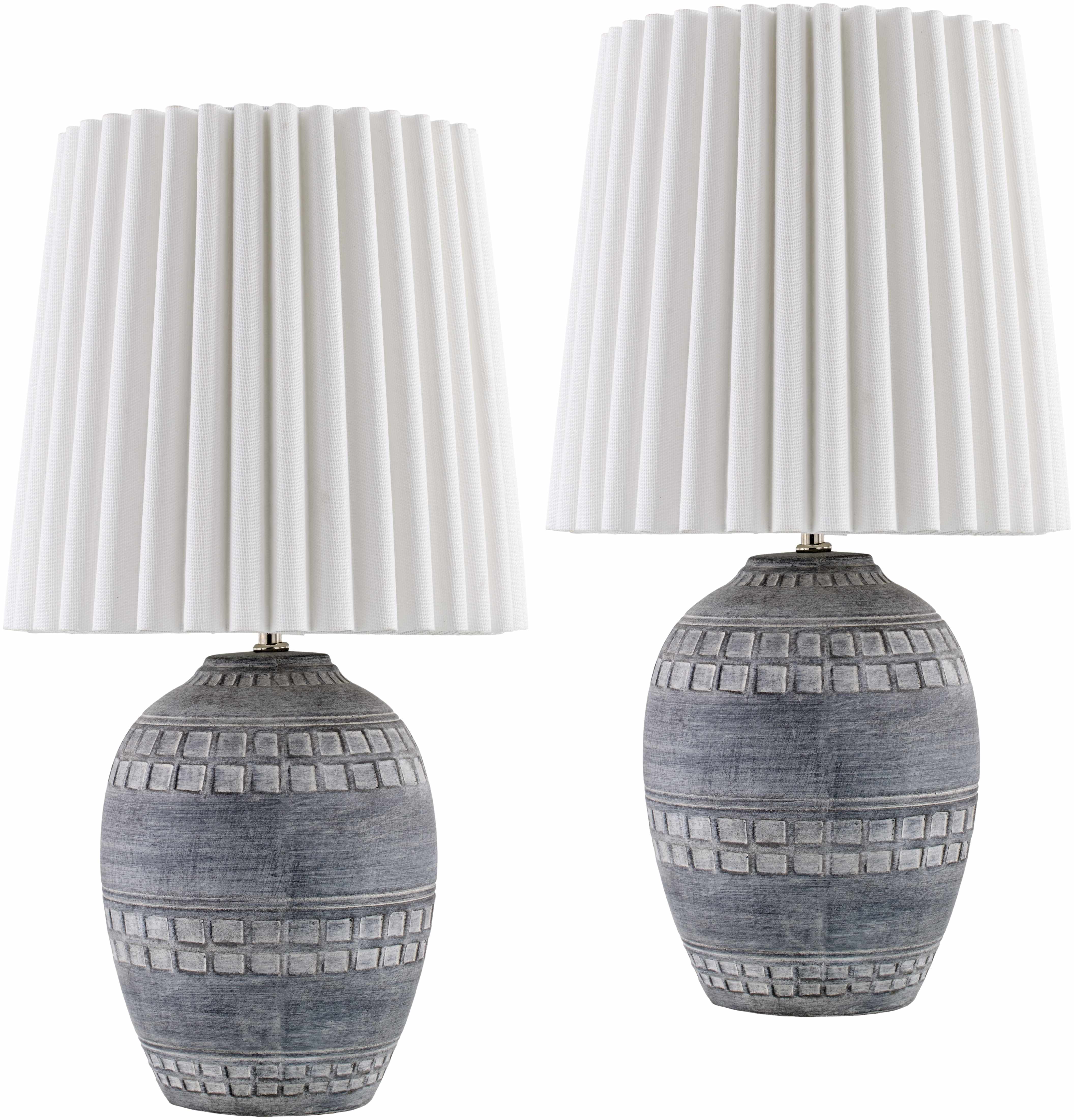 Cambuquira Artistic Light Gray Table Lamp-1