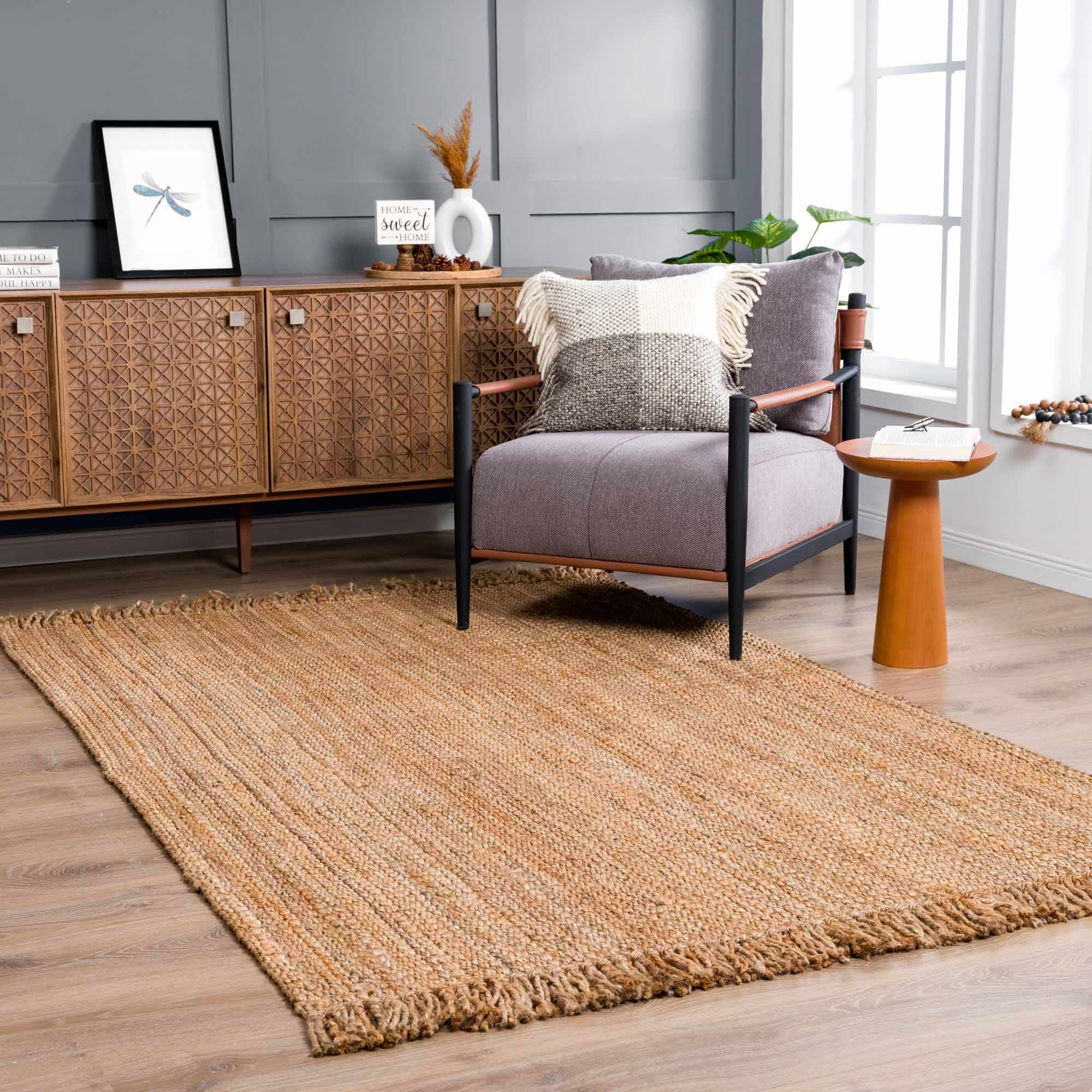Senneterre Natural Jute Rug – Eco-Friendly & Stylish - PRHOMZ