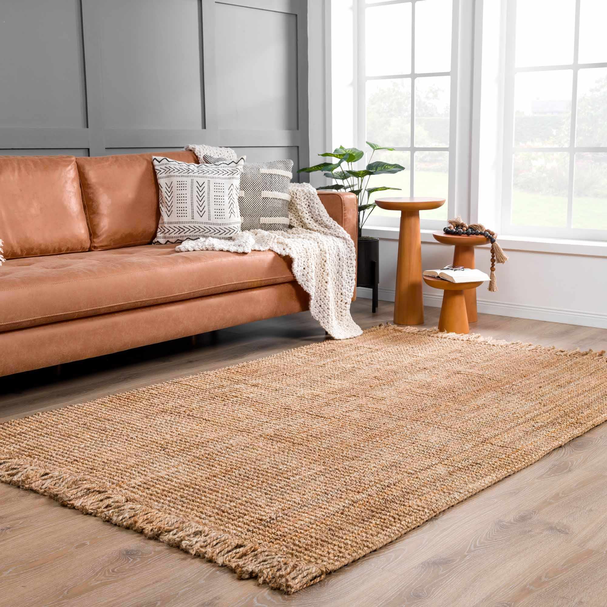 Senneterre Natural Jute Rug – Eco-Friendly & Stylish - PRHOMZ