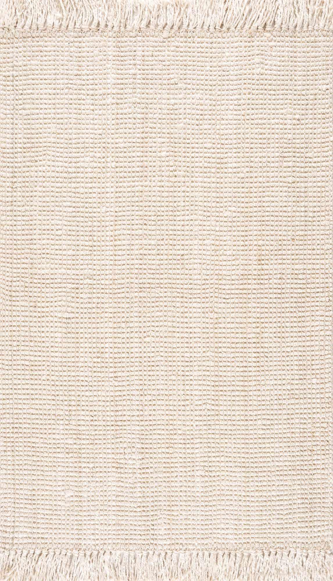 Senneterre Bleached Jute Rug - PRHOMZ