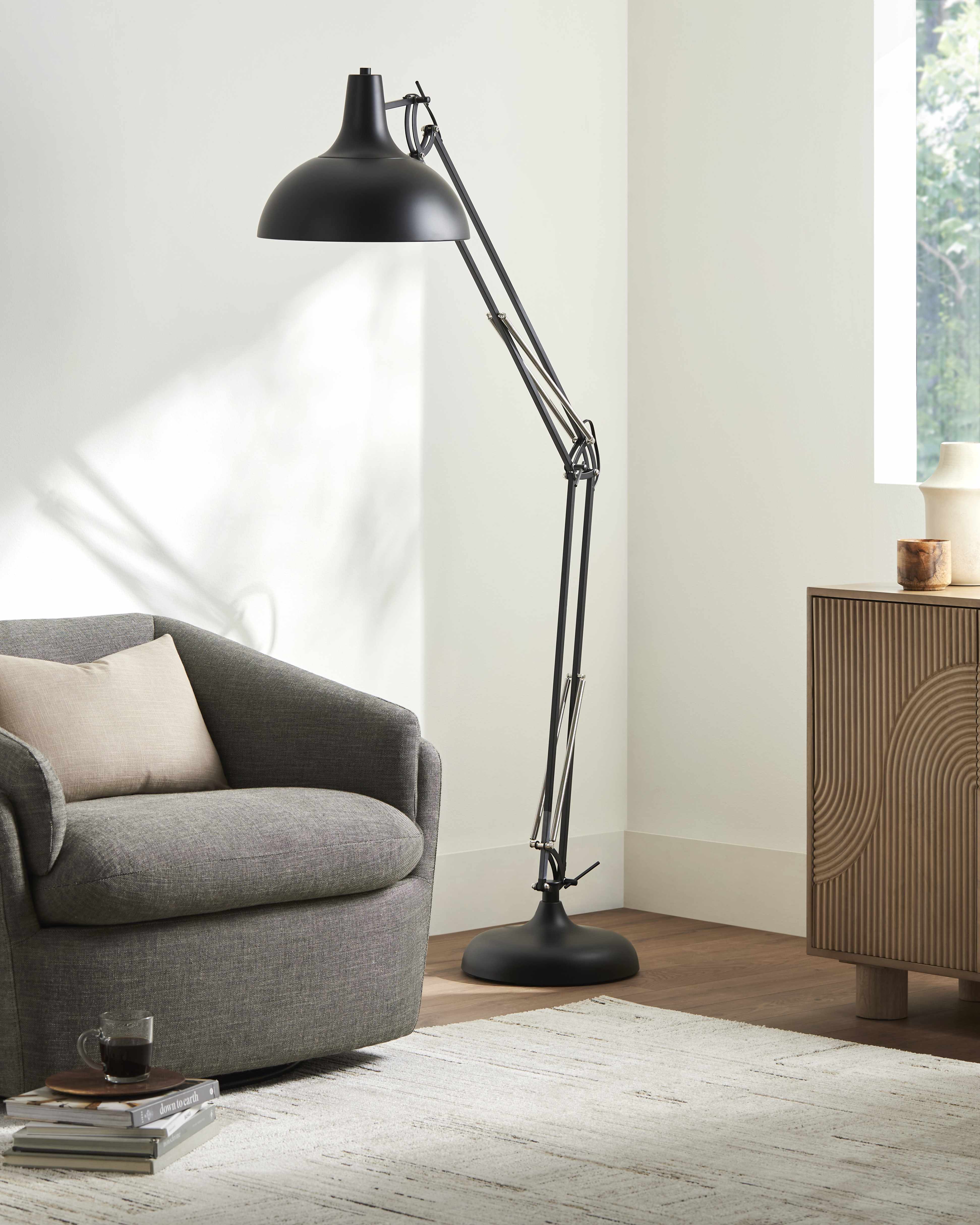 Indergarh Black Floor Lamp-0