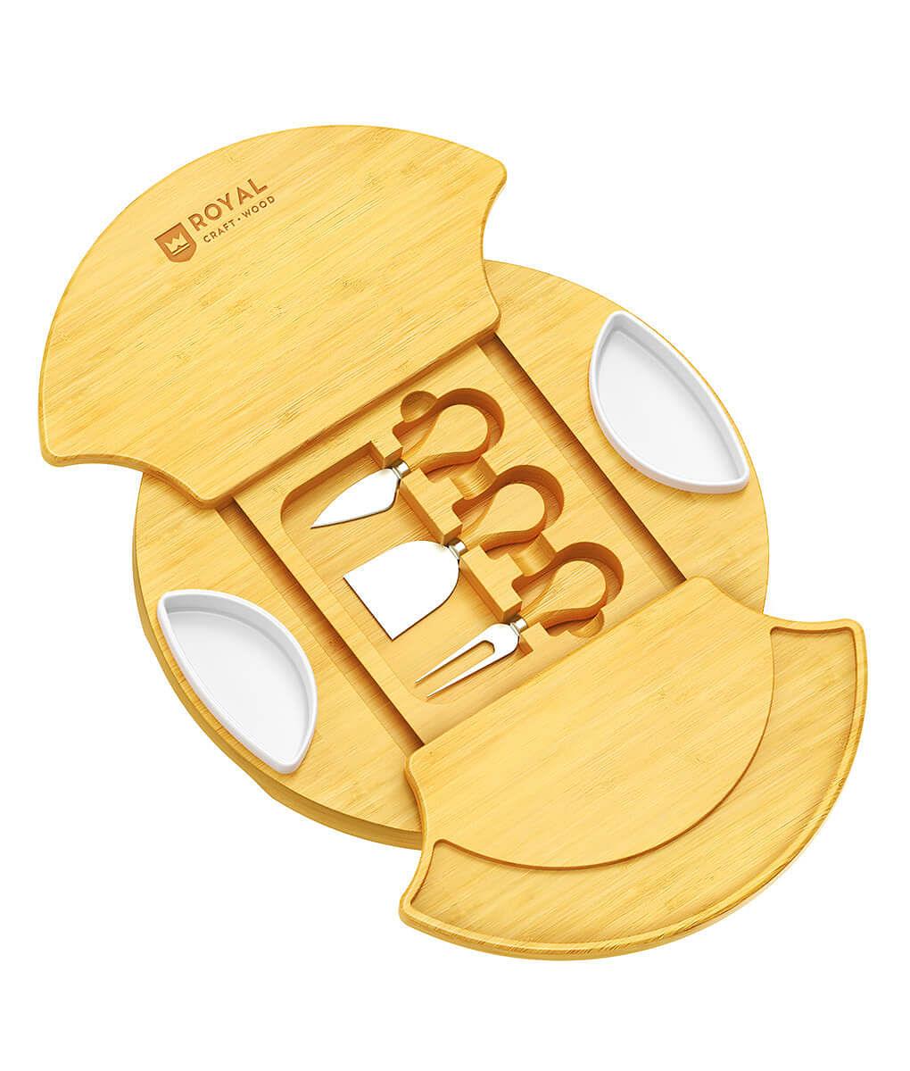 Rotating Cheese Board With Knives - PRHOMZ