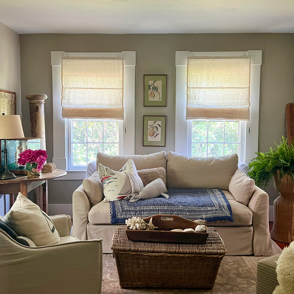 Cecilia Pure Linen Roman Shade