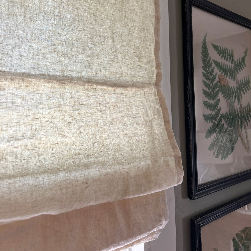 Cecilia Pure Linen Roman Shade