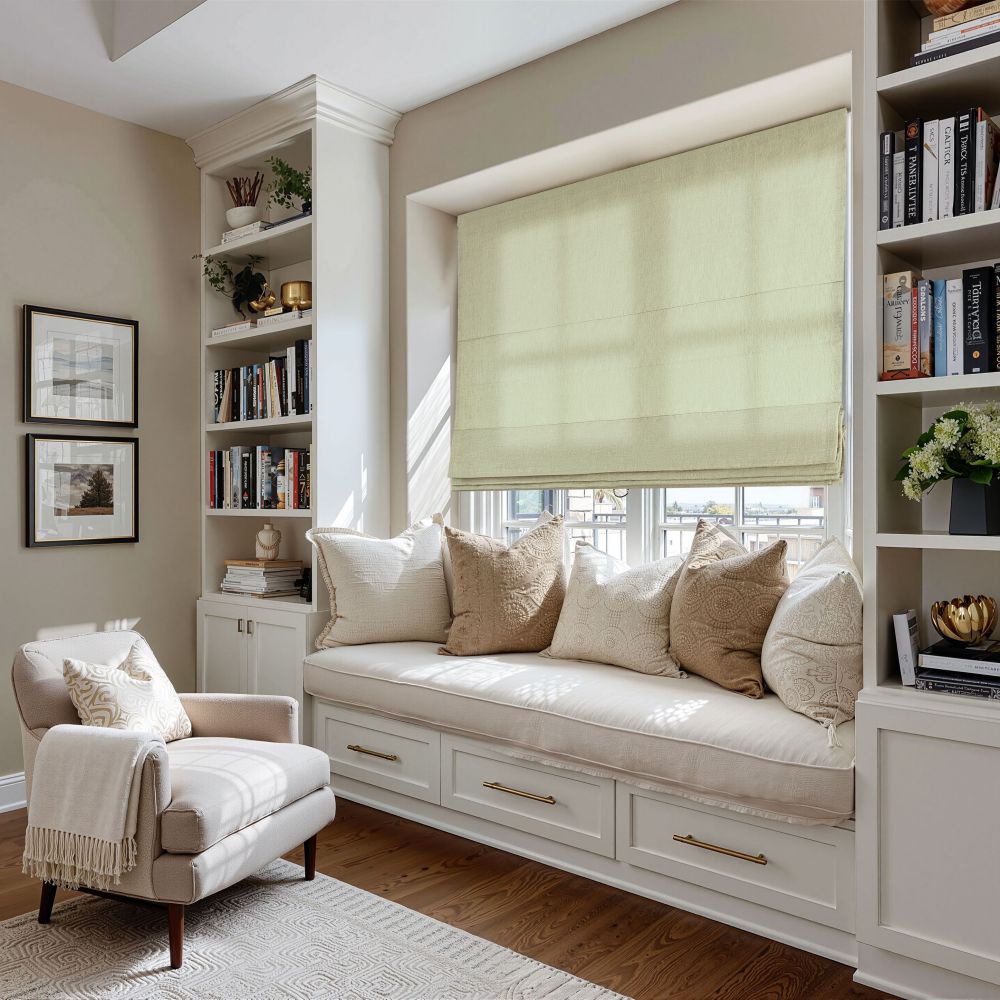 Cecilia Pure Linen Roman Shade