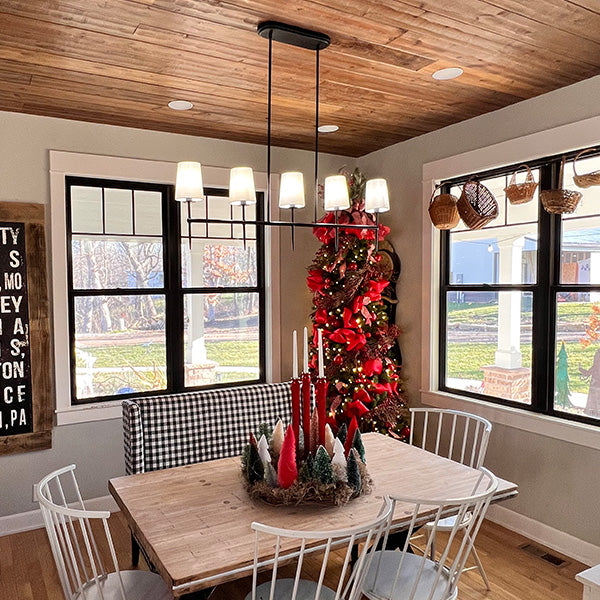 5 Light Linear Chandelier