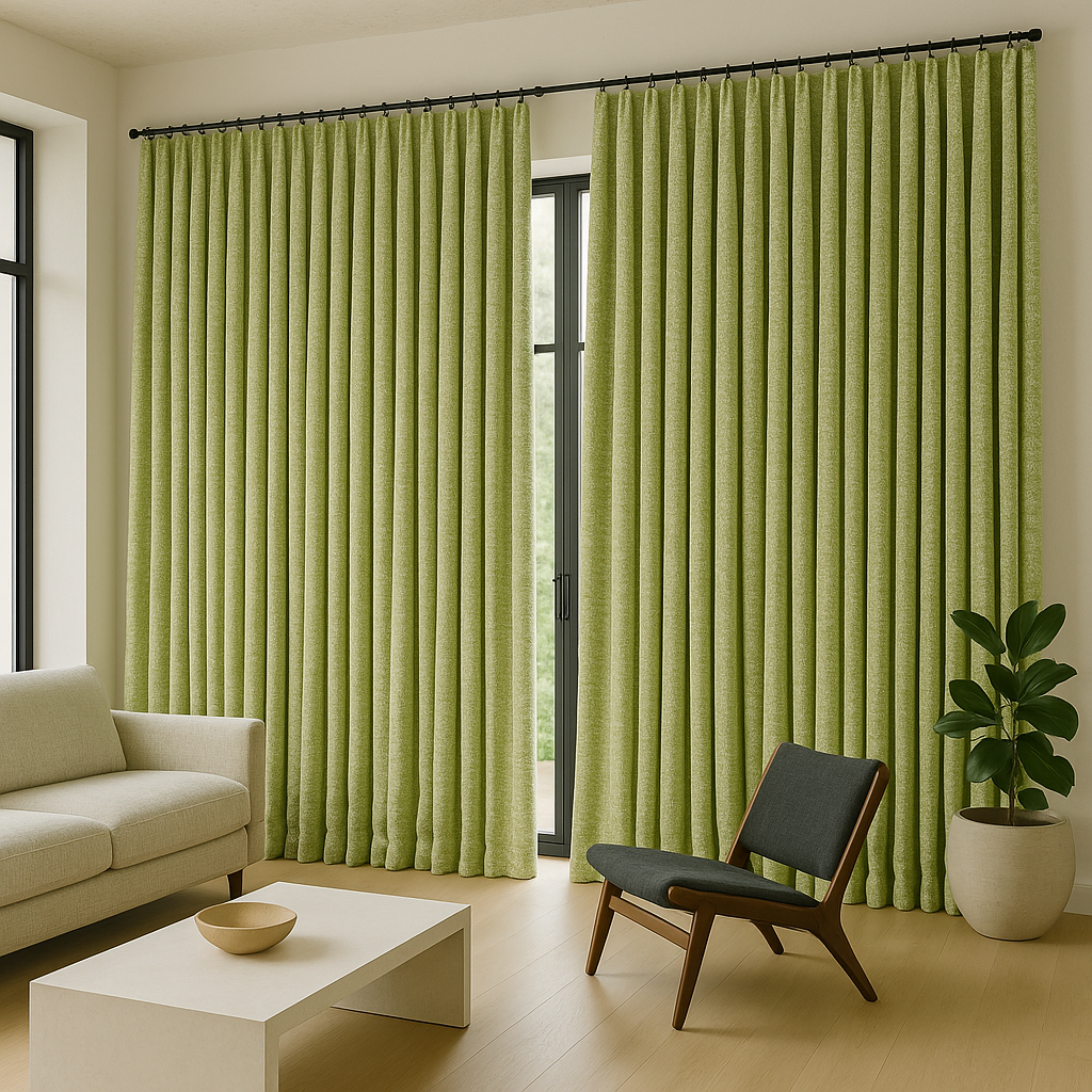 Geometric Jacquard Pure Linen Curtains – Blackout or Light-Filtering | Made-to-Measure | 8 Colours-3