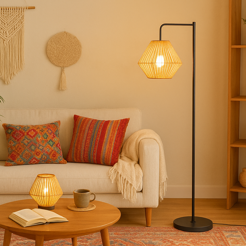 2-in-1 Portable Lantern & Floor Lamp for Indoors & Outdoors-1