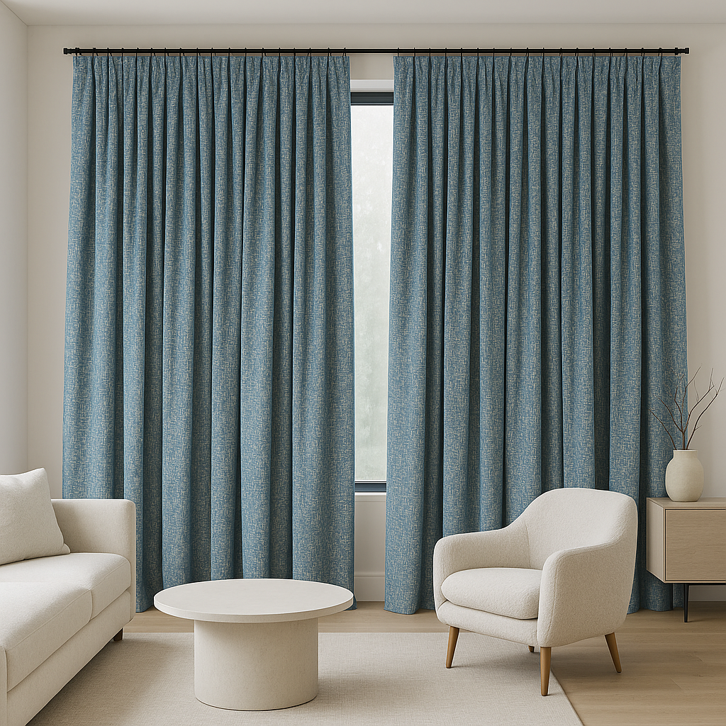 Geometric Jacquard Pure Linen Curtains – Blackout or Light-Filtering | Made-to-Measure | 8 Colours-1