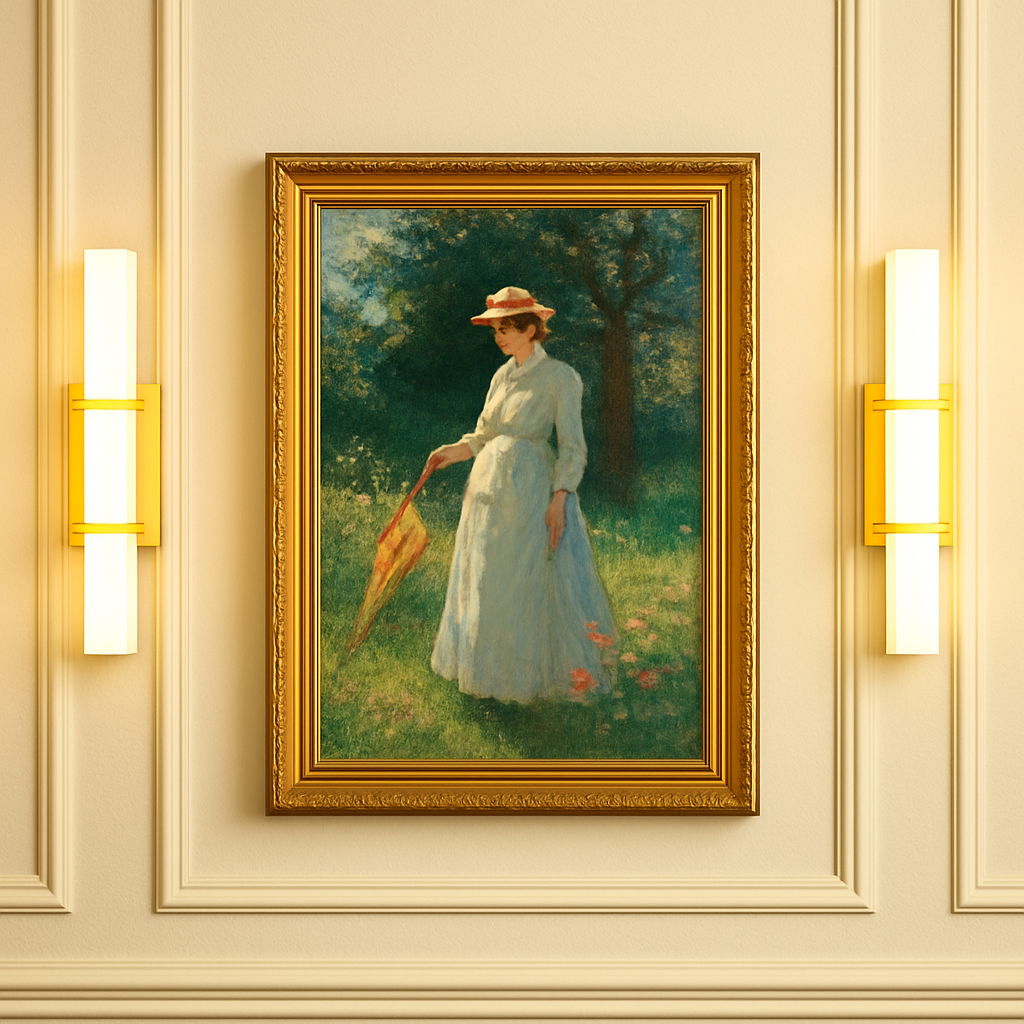 Set of 2 Modern 17.6 Inch Wall Sconces, 3 Color Temperatures for Indoor & Outdoors - Gold-1