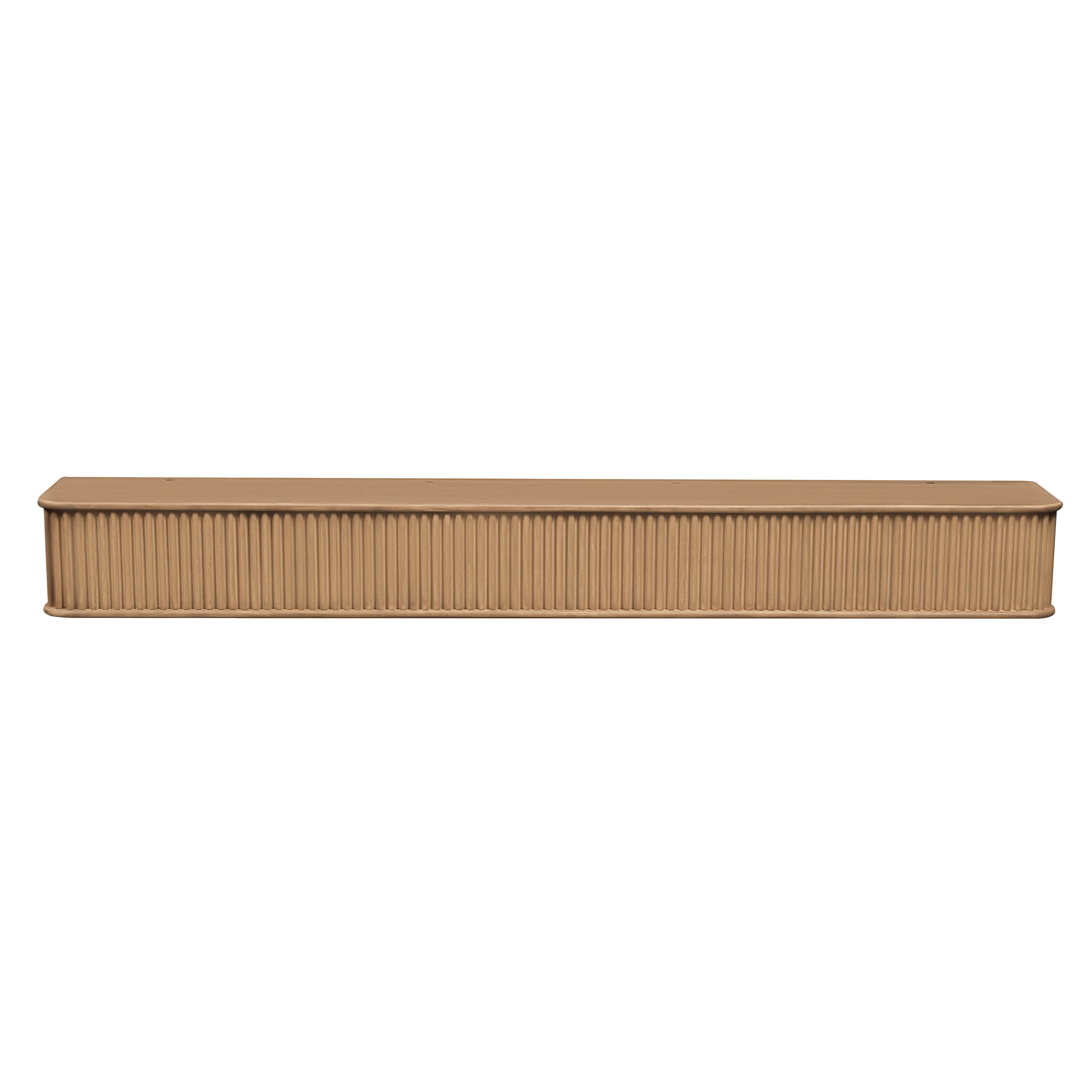 Fluted Fireplace Mantel Shelf – Real Wood