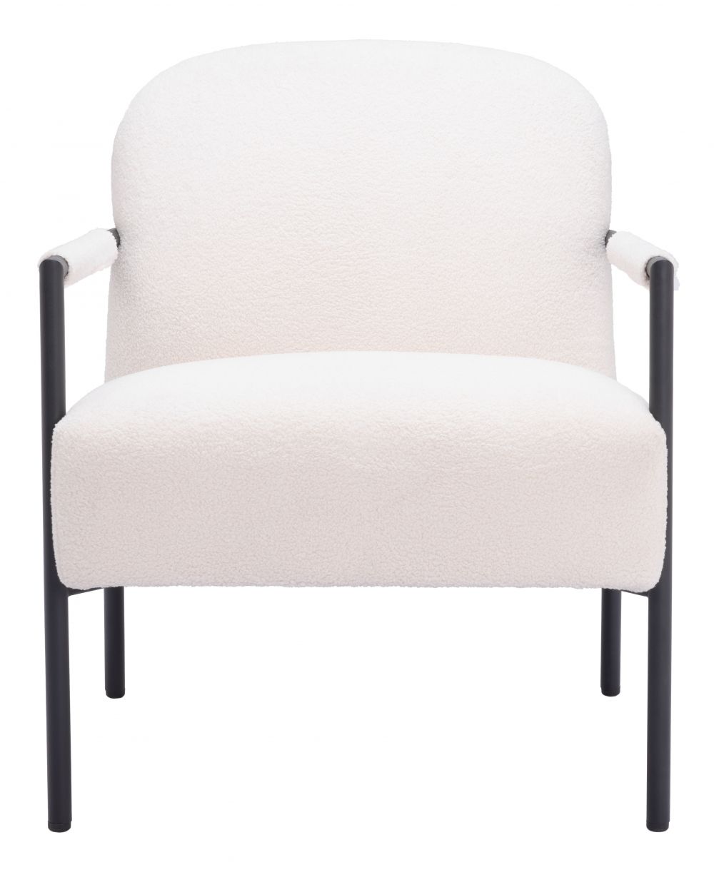 Chicago Ivory Fabric Accent Chair