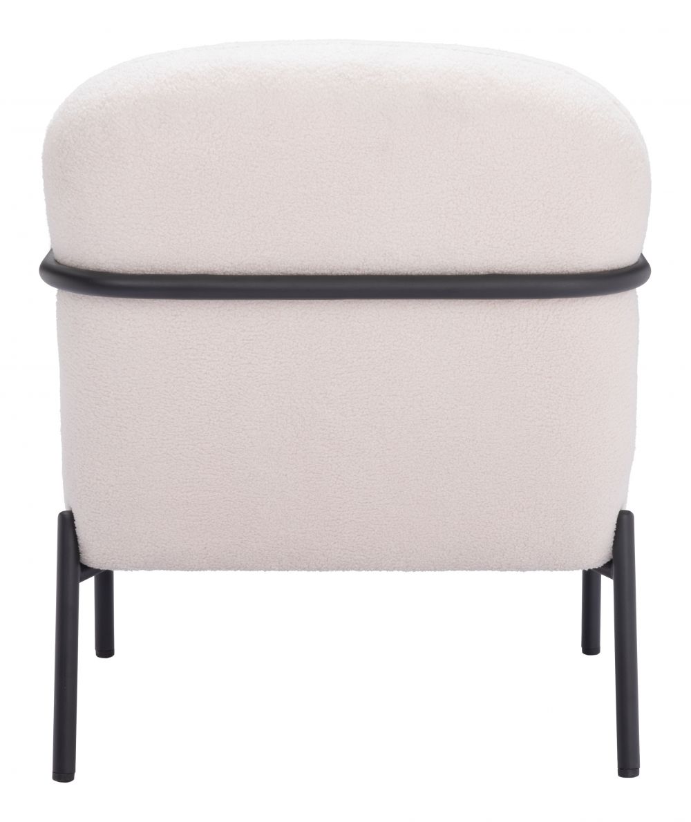 Chicago Ivory Fabric Accent Chair