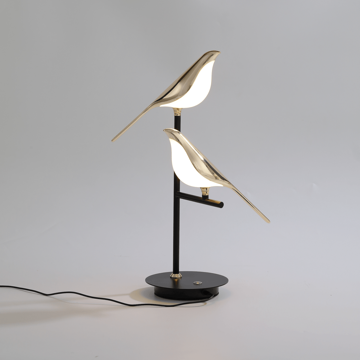 Gold Bird Table Lamp Modern LED Decorative Desk Lamp