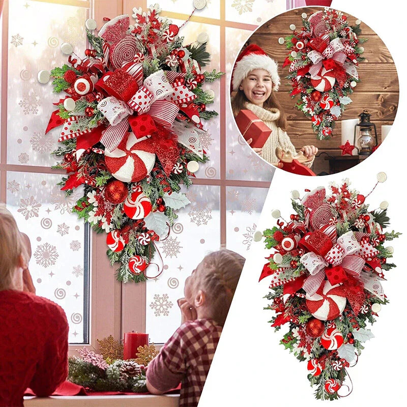 Christmas Candy Hanging Upside Down Tree Decoration-4