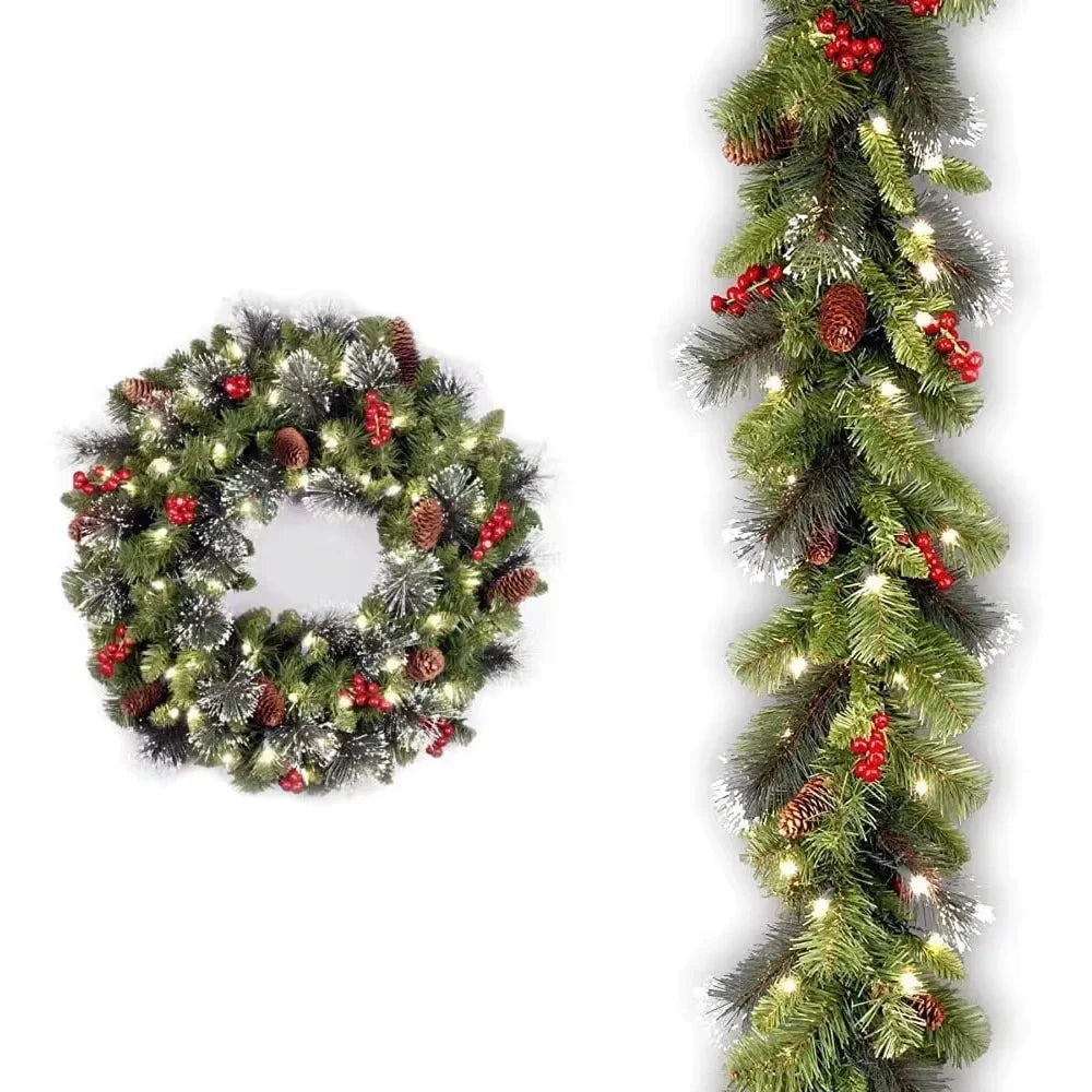 Christmas Wreath Xmas Tree Garland Decorations-2