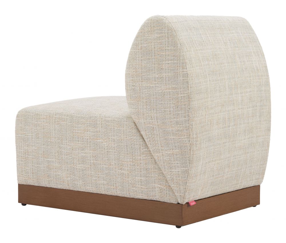 Christy Fabric Outdoor Armless Chair