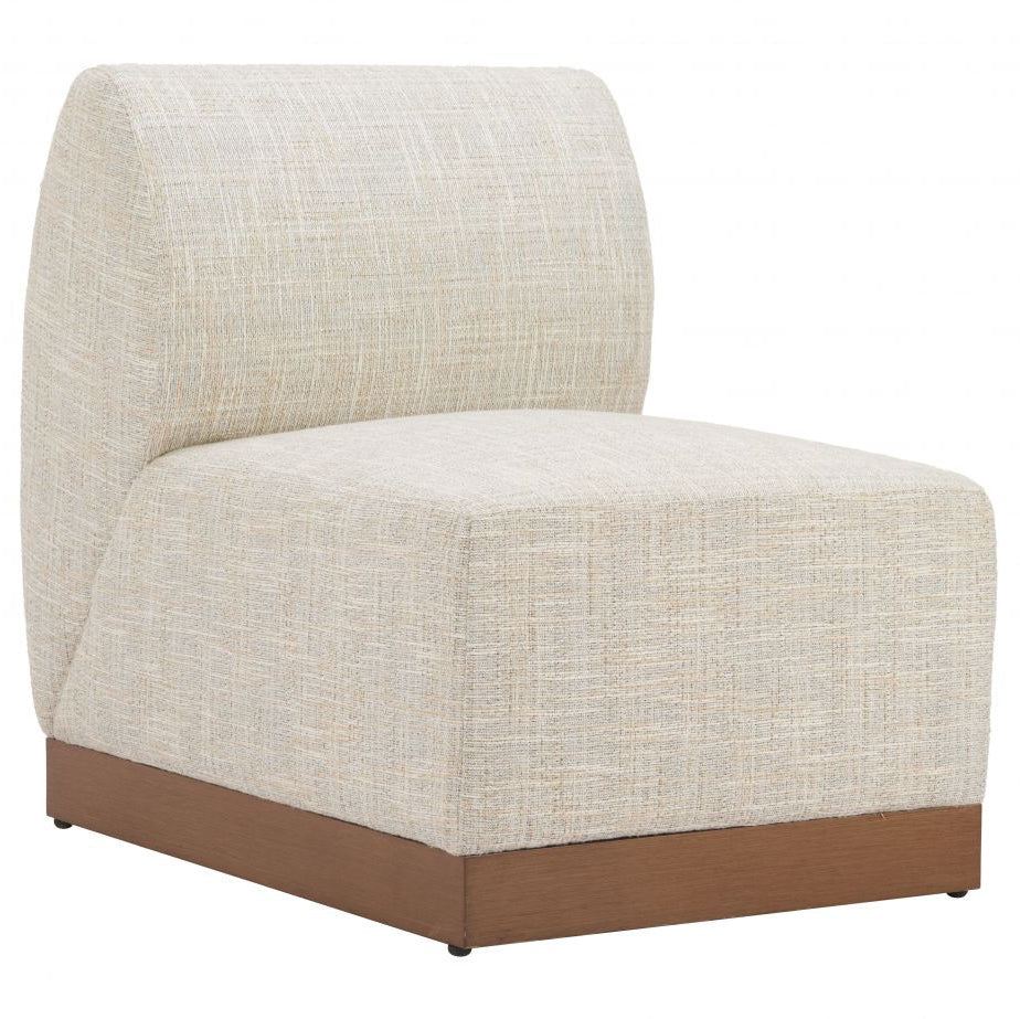 Christy Fabric Outdoor Armless Chair